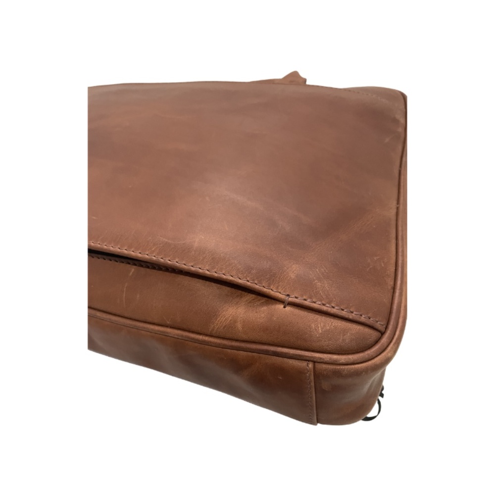 Johnston & Murphy Rhodes Briefcase. Tan Full Grain Leather - Picture 11 of 14